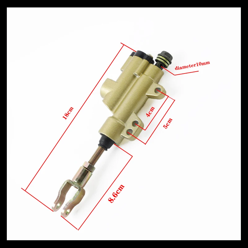 New Motorcycle Rear Hydraulic Brake Master Cylinder Pump For 50cc 70cc 110cc 125cc 150cc 250cc Thumpstar ATV Pit Pro Dirt Bike