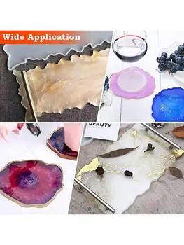 

Silicone Resin Tray Molds Tray Wine Rack Coaster Epoxy Resin Molds Kit Art Tools