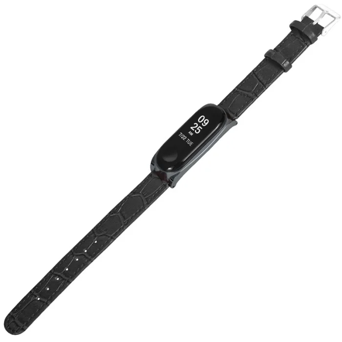 Кожаный ремешок браслет ремешок Ремешок с металлическим чехол для Xiaomi Mi Band 4 Hi Dropship