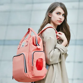 

New Multifunctional Fashion Shoulder Mummy Bag Large Capacity Maternal and Child Supplies Waterproof Backpack Nylon Satchel