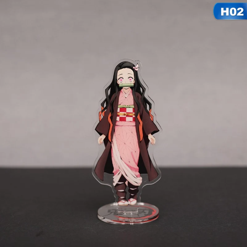 Demon Slayer реквизит для косплея ПВХ Фигурки Модель Tanjirou Nezuko аниме Kimetsu No Yaiba фигурка игрушки куклы подарок - Цвет: 2