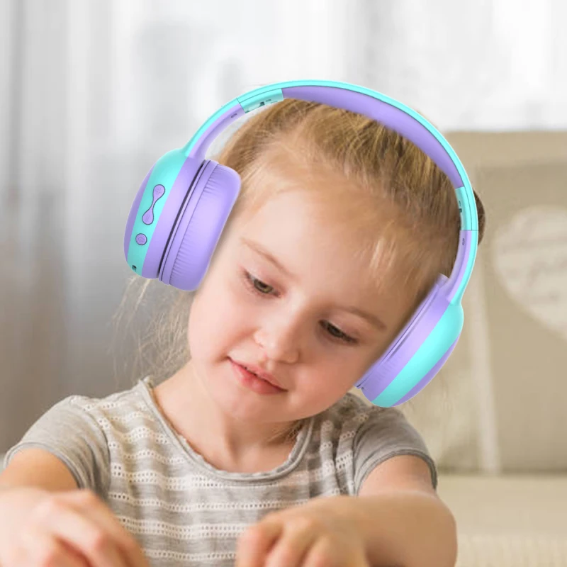 Bluetooth Headphone Wireless Headsets Cat Ear Headphone Music Earphone Kids Girls Christmas Gift Earphone