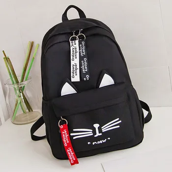 

Fashion Women Cat Pattern Shoulder Bag Backpack Students School Travel Bag Female Backpacks Mochilas Escolares #T2G