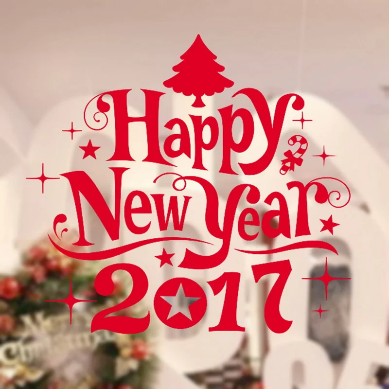 Товары для рождественской вечеринки DIY стикер на стену s Santa Лось Снежинка стикер на окно s Новогодняя стеклянная наклейка украшение для дома