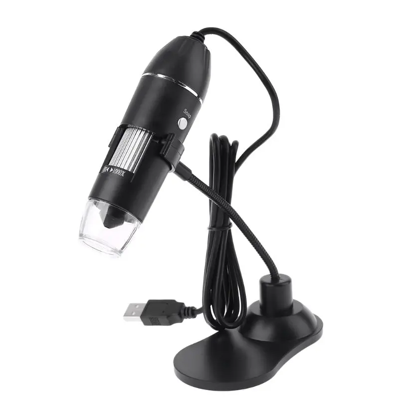 

Digital USB Microscope 1000X Magnifier Protable Endoscope Microscope with Stand 19QB