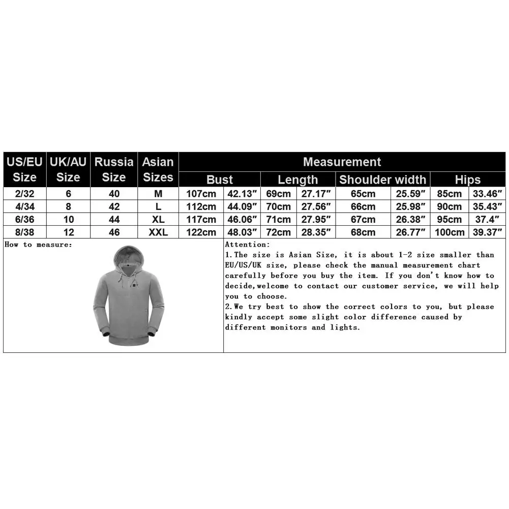 Мужская и Женская толстовка с подогревом, интеллектуальная термостатическая толстовка с капюшоном, контролируемая температурой, флисовый зимний теплый пуловер с капюшоном