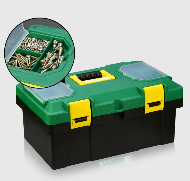 

Multi-Function Toolbox Home Vehicle Maintenance Hand-Held Art Portable Hardware Storage Box Repair Tool Box Case 10/12/14 Inch