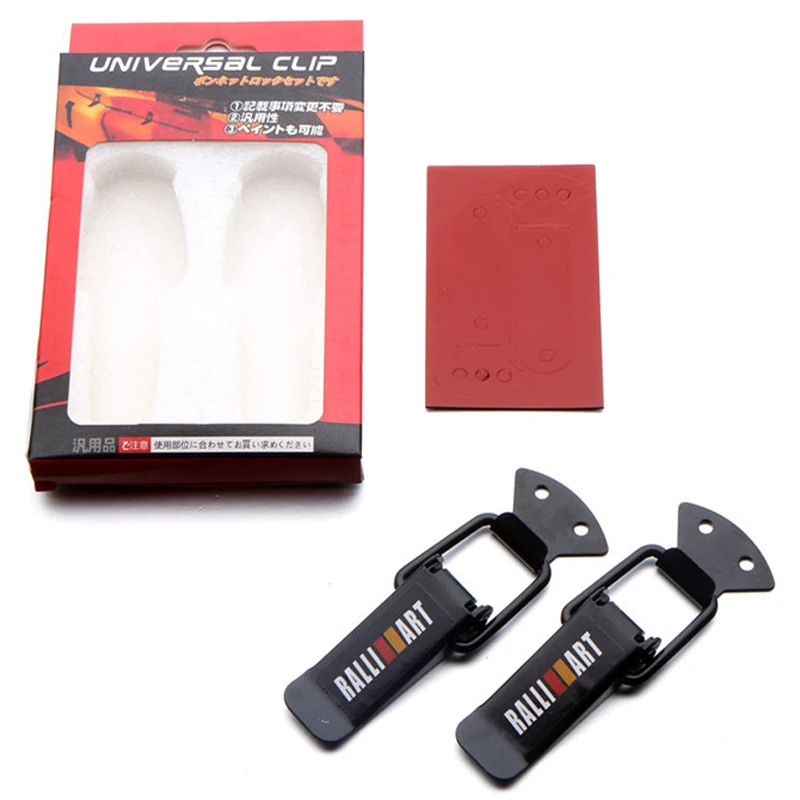 CHIZIYO-Universal-MOMO-Sportsline-Ralliart-Security-Kit-Bumper-Quick-Release-Hook-Lock-Clip-For-Racing-Car