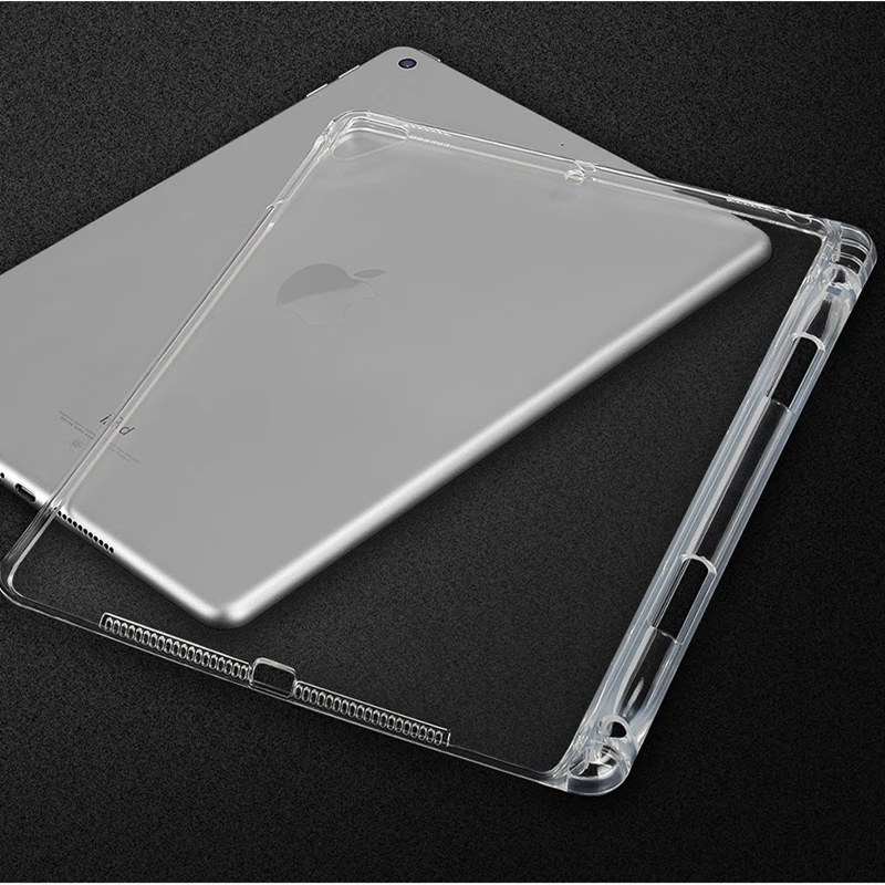 Чехол для iPad 9 7 &quot2017 2018 Air 1 2 силиконовый прозрачный мягкий чехол Mini 3 4 5 планшета с