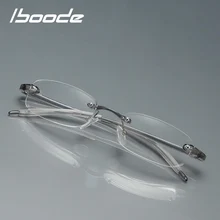 IBOODE TR90, очки для чтения без оправы, для женщин и мужчин, квадратные очки для дальнозоркости, женские и мужские очки без оправы, очки для дальнозоркости