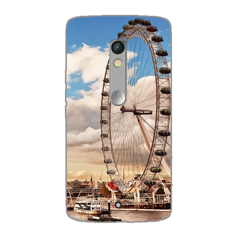 M25 Чехол с узором для Motorola Moto X Play XT1562 XT1563 задняя крышка цветок кошка собака печать бабочка животное мягкий силиконовый чехол для телефона - Цвет: M25