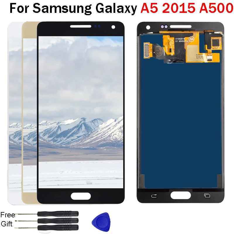 Замена TFT lcd s для samsung Galaxy A5 2015 A500 A500F A500FU A500H A500M телефон ЖК-дисплей сенсорный экран