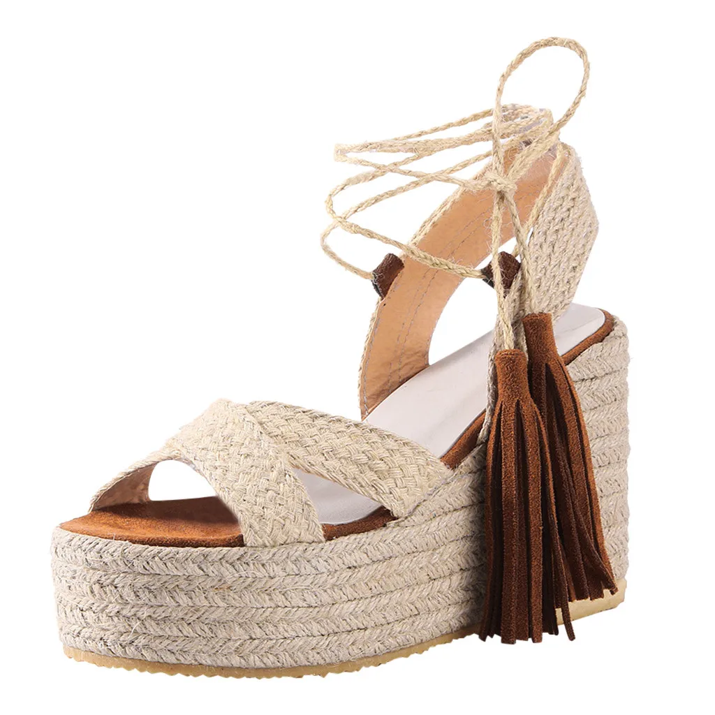 Wedges Sandals Roman Female Shoes 2020 