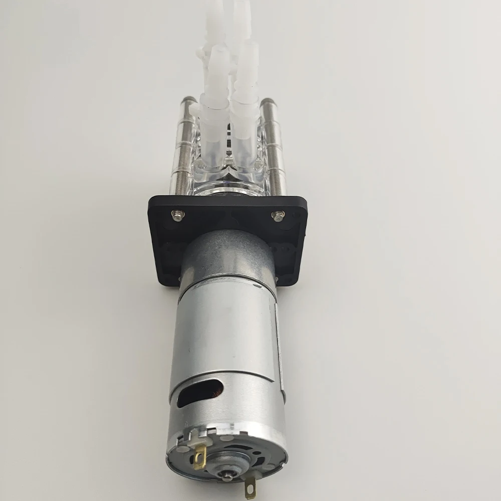 Peristaltic Pump Water Pump Dosing Dual Pump Head 12V 24V DC High Flowrate For Aquarium Lab Analytical