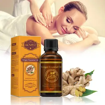 

30ml Natural Plant Essential Oils Ginger Essence Body Body Massage Relieve Essential Full Oil Massage Stress Therapy Oil Sp C1P6