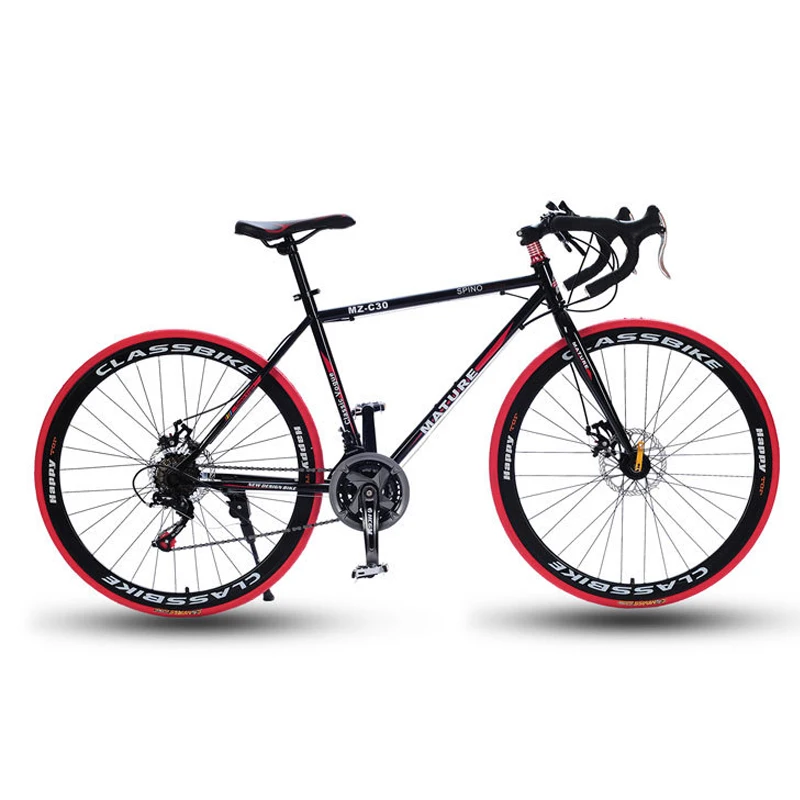 Discount 700C Aluminum road bike 21 27 30 speed bend double disc brakes sports bike student bicycle High quality bicycles for adults 1 Discount 700C Aluminum road bike 21 27 30 speed bend double disc brakes sports bike student bicycle High quality bicycles for adults 1