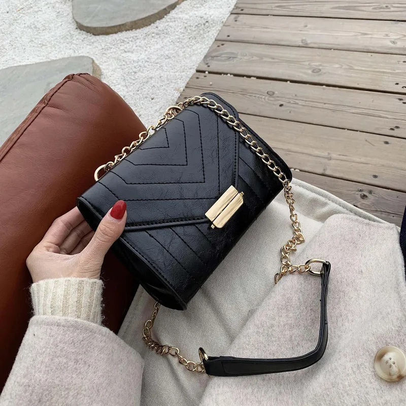 

Delicate Embroidered Shoulder Bag Women's Classic Retro Lock Crossbody Bag Brand Design Handbag Ladies Messenger Bags