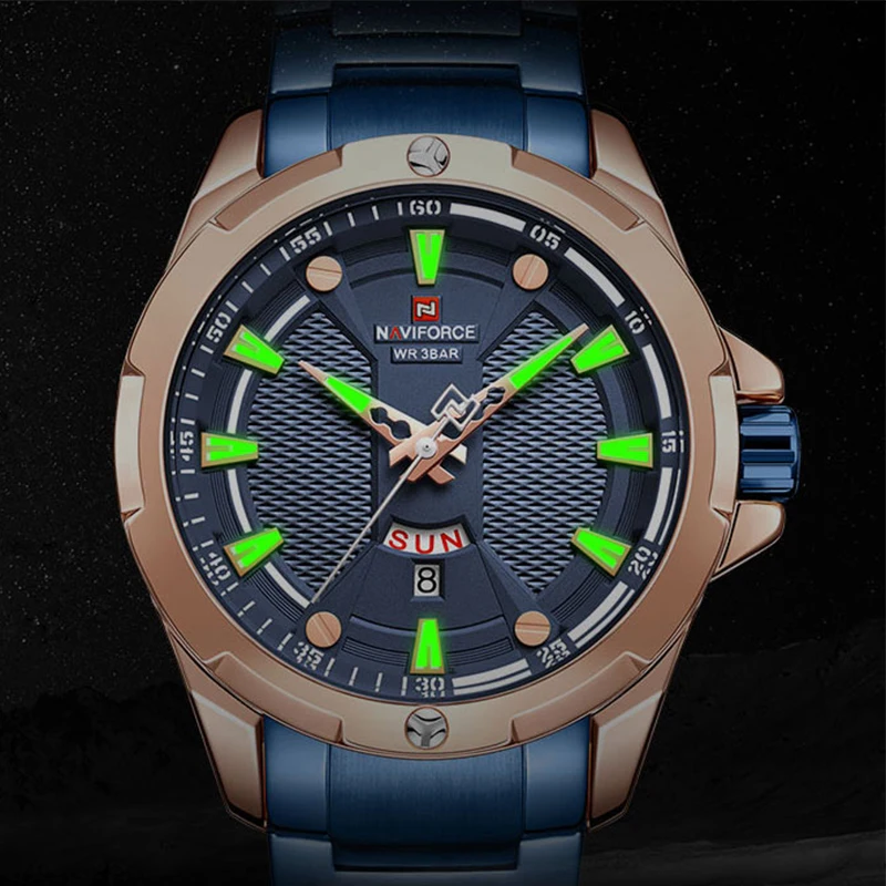 NAVIFORCE мужские часы лучший бренд класса люкс Модные кварцевые мужские s часы водонепроницаемые спортивные мужские военные наручные часы Relogio Masculino