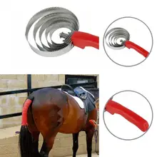 

Remove Weathered Mud Stainless Steel Horse Brush Comb Scratcher for Outdoor