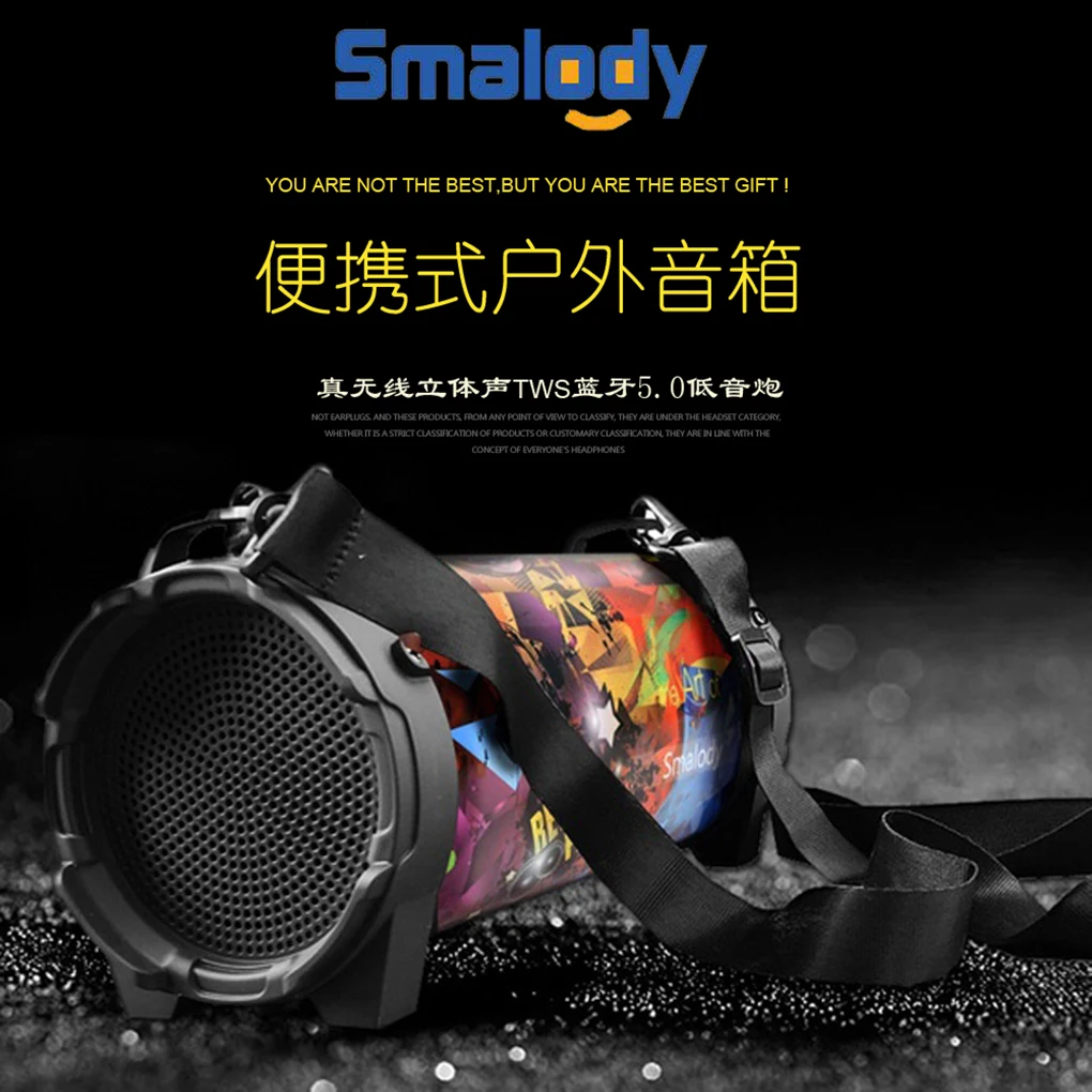 Bluetooth динамик открытый беспроводной саундбокс Стерео FM Музыкальный радиоплеер TF карта U диск звуковая коробка