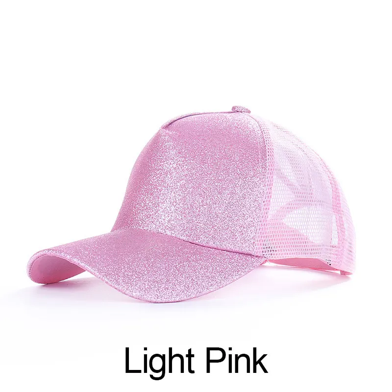 Новинка популярный женский хвостик Бейсболка Snapback хип-хоп Блестящий грязный булочка летняя шляпа для папы Солнцезащитная Женская регулируемая - Цвет: LP