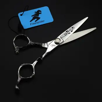 

6" Professional Hair Scissors Hair Cutting Scissors Barber Flower pattern Hair Salon Scissor Hairdresser Set Haircut Tools