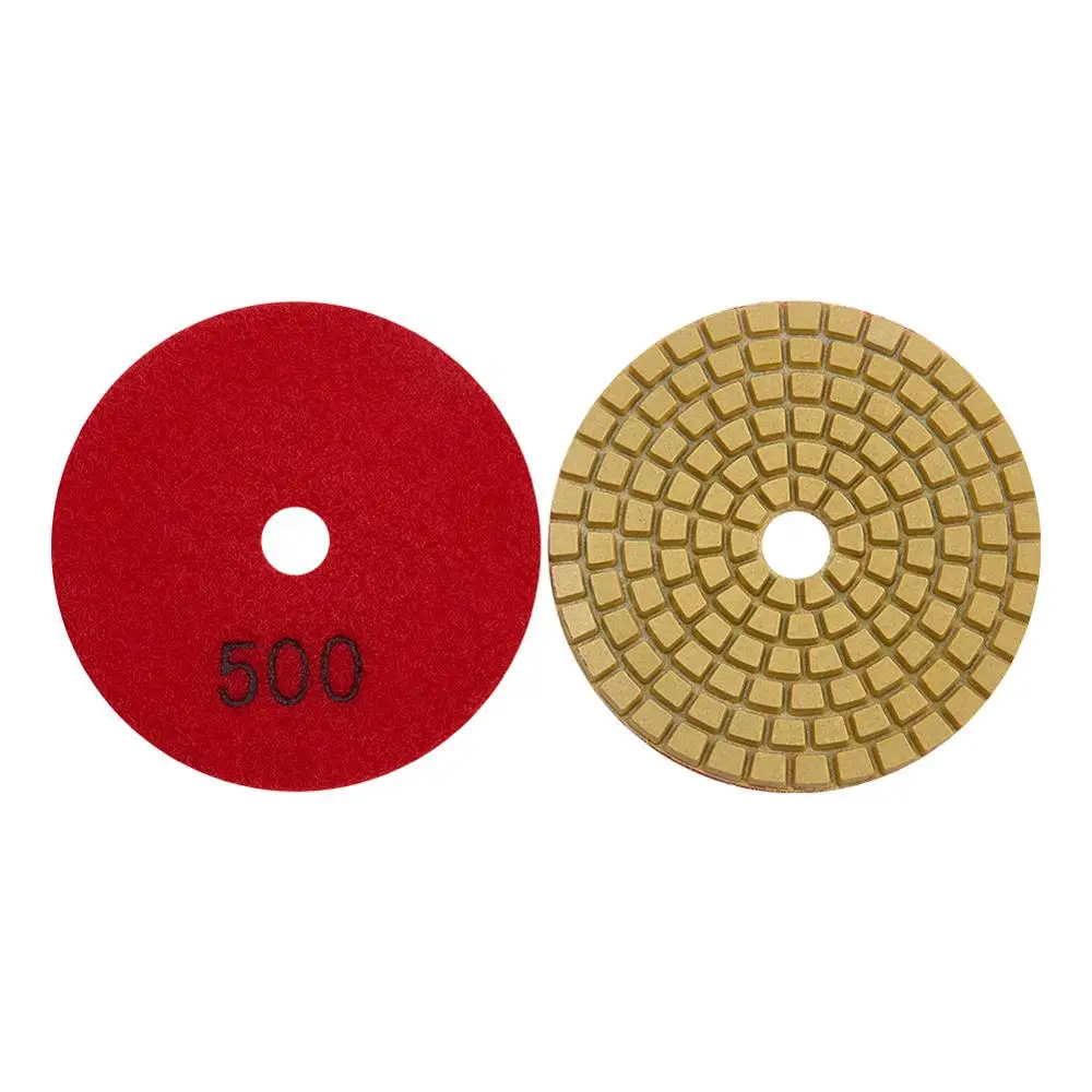 Utoolmart 1-10 шт 3 дюйма 75 мм Металлические Шлифовальные Диски 50 500 крупы смолы сухие Алмазные полировальные колодки Гранит Бетон абразивные инструменты