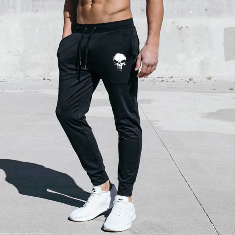 

Men's Punisher Skull Jogger Sweatpants Man Running Workout Training Trousers Male venom Gym Fitness Bodybuilding Sports Pants