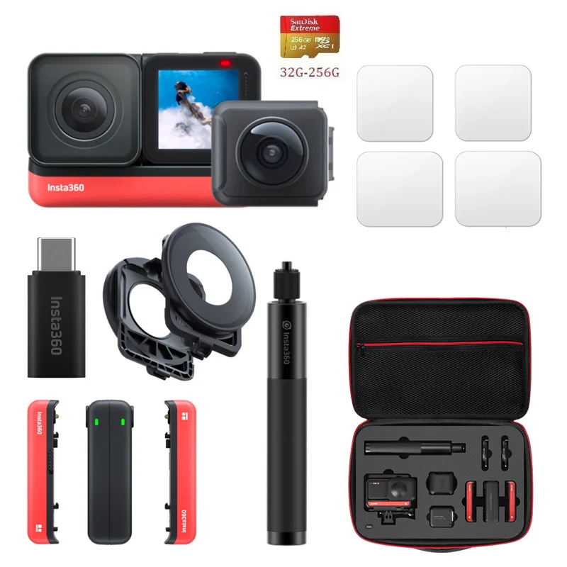 Insta360 один R Twin Edition Спортивная Экшн камера Камера 5 7 K 360 4K Широкий формат 1 дюйм Leica