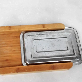

Sliding Tray Practical Durable Eco-friendly Chopping Block Accessories Wooden Picnics Home Tool Non-Slip Rectangle Cutting Board