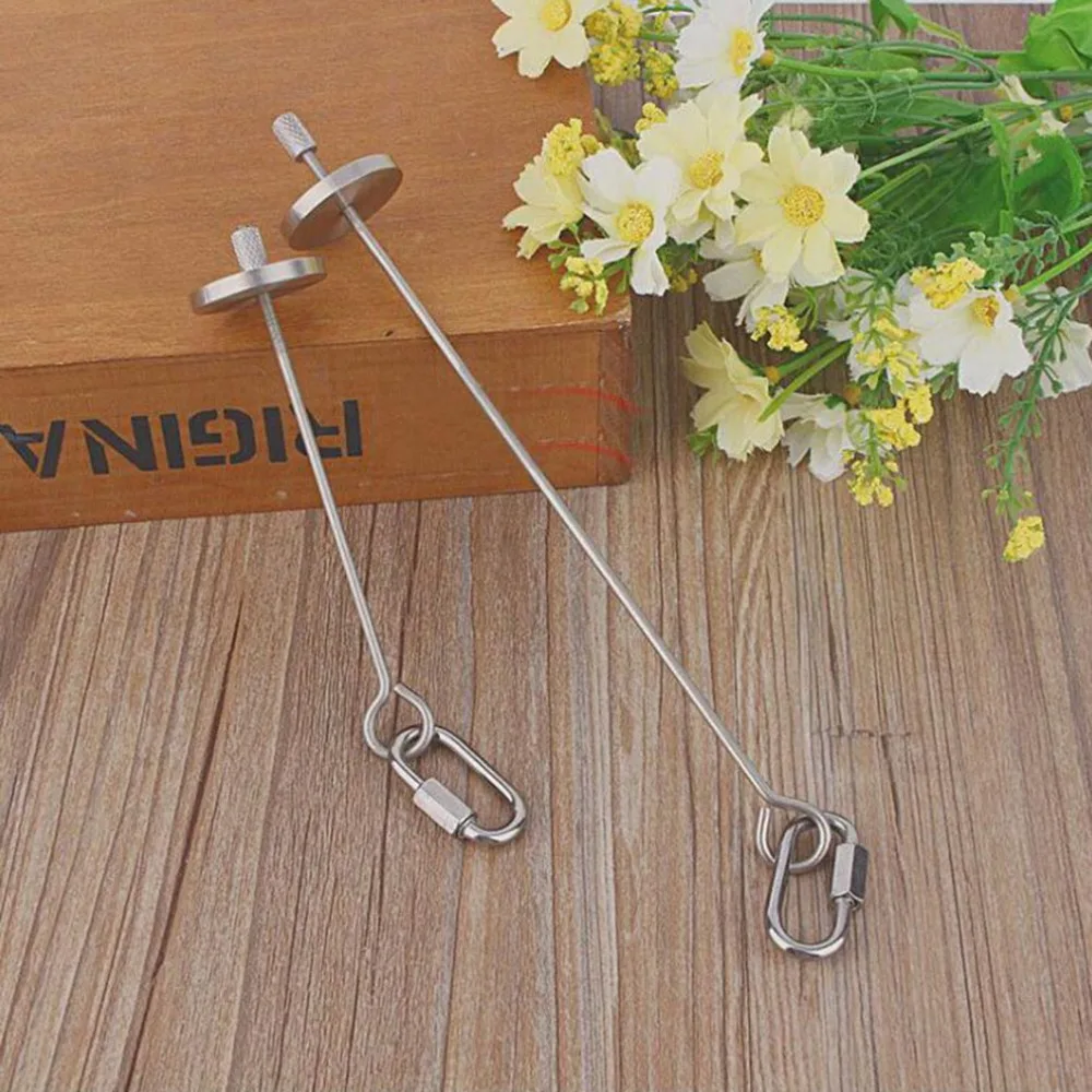 

Stainless Steel Bird Parrot Food Stick Corn Fork Fruit Holder Hanging Bird Feeding Supplies Bird Cage Accessories Bird Toys