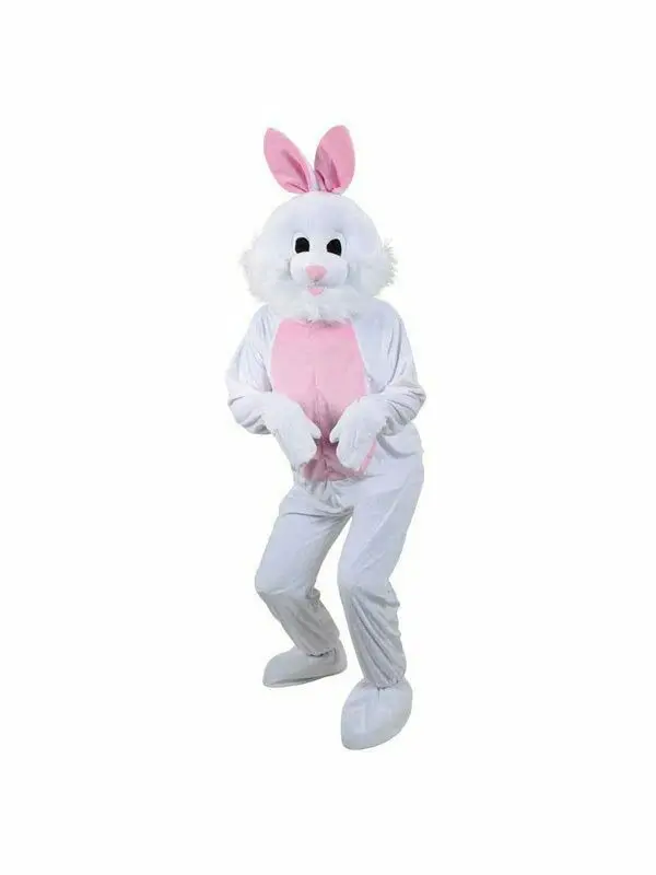 

Lovely Rabbit Mascot Costume Suit Cosplay Party Game Dress Outfit Halloween Adult Handmade Cartoon Character Mascot Costume Gift