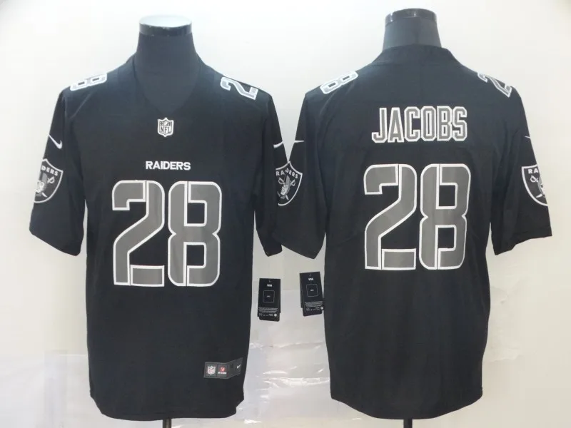 2 Мужская майка Josh Jacobs Окленд 1 Raiders - Цвет: 2