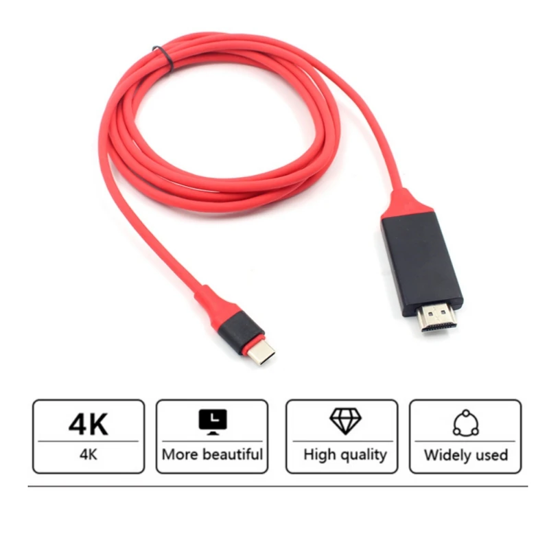Тип-c к HDMI конвертер зеркальный дисплей динамическая синхронизация кабель для передачи данных Plug And Play