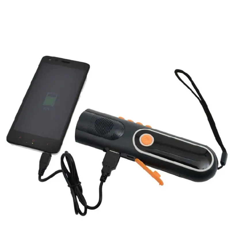 Ручной фонарик AM/FM погодное радио USB для пеших прогулок кемпинга