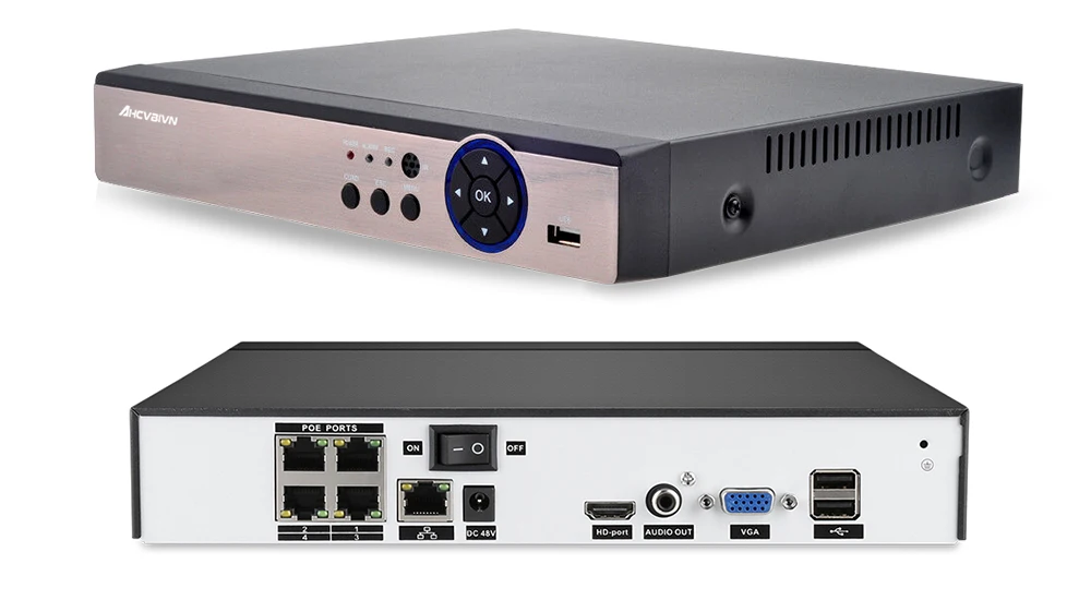 AHCVBIVN H.265 NVR POE 5MP CCTV NVR 48V PoE для POE ip-камеры P2P ONVIF 5MP 1 ТБ HDD
