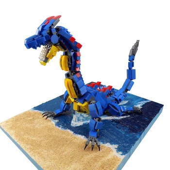 

Monster Hunter Lagiacrus Blocks Syngnathussp 63cm 891pcs DIY Model Speelgoed Blocks TOY Action Figure Children's Toys