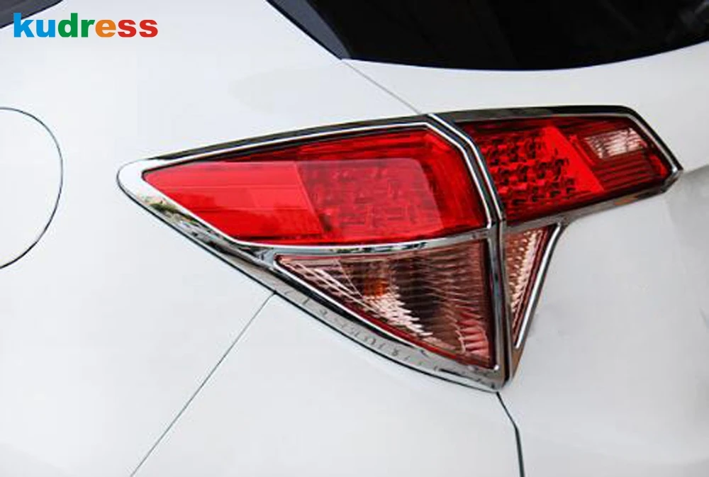 Для Honda vezel HRV HR-V ABS Хромированная задняя фара крышка Задняя лампа крышки задний фонарь лампа тень рамка аксессуары