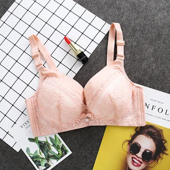 

[Seamless Flanking] Non-Steel Ring Characteristics Tops Medium Thick 2.5 Cm Push up Adjustable Underwear Underwear Bra