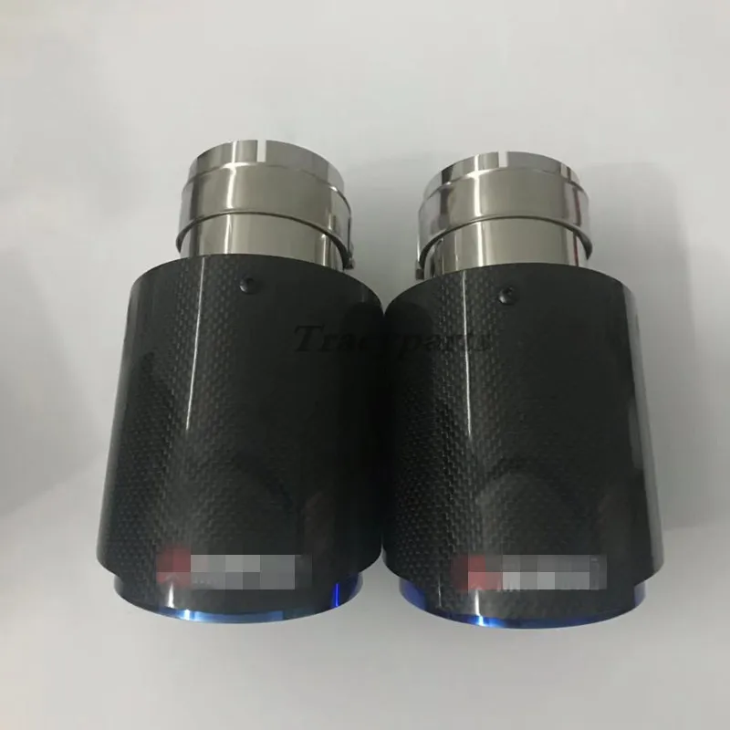 1 шт. Akrapovic Гладкий переплетенный глянцевый углеродистый глушитель из