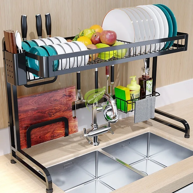 

High Quality Dish Drainer Sink Holder Dish Drainer Kitchen Storage Rack Rack Kitchen Organizer Storage Shelf Stainless Steel