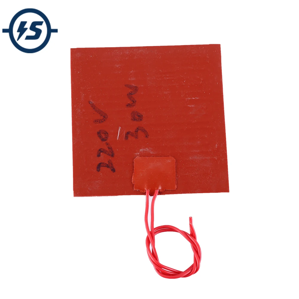 Силиконовый резиновый нагреватель 100x100 мм AC 220V 30W умный температурный для 3d