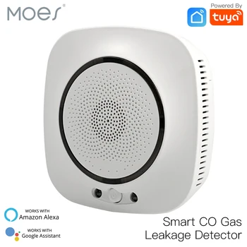 

WiFi Smart CO Gas Sensor Carbon Monoxide Leakage Fire Security Detector Smart Life Tuya App Control Home Security System