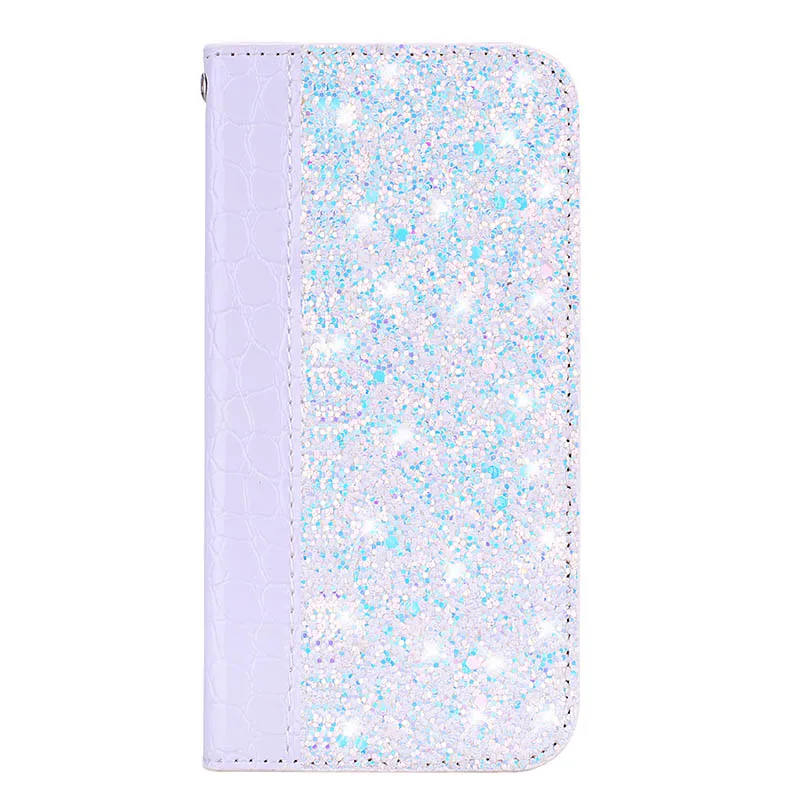 Silver White Чехол-кошелек с крокодиловым узором для телефона iPhone Xs Max Xr X 5 5S SE 6 6S 7 8 Plus, чехлы-книжки для iPhone 11 Pro Max - Цвет: Silver White