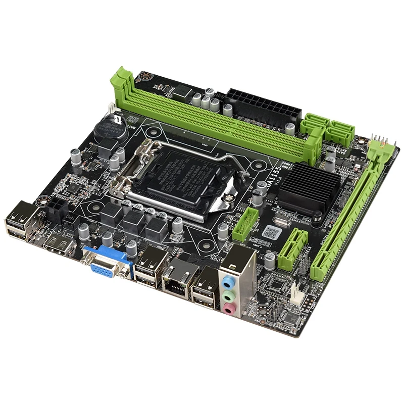 H61 LGA1155 практичная материнская плата для настольного компьютера с SATA 2,0 USB2.0 DDR3 1600MHz 16G двухканальная материнская плата для Core I3 I5 I