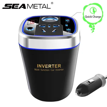 

12V to 220 V Car Inverter Car Charger Socket 150W Car Cigarette Lighter USB Charger Plug Adapter Universal for Electronics Use
