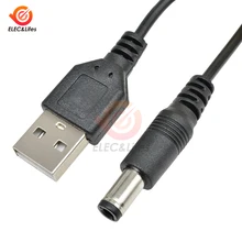 USB 2,0 штекер A в DC 5,5 мм x 2,1 мм разъем шнура питания постоянного тока кабель DC в адаптер и конвертер USB для геймпада кабель провод для зарядного устройства