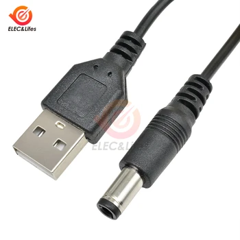 

USB 2.0 Male A to DC 5.5mm x 2.1mm Plug DC Power Cord Socket Cable DC to USB Converter Adapter Cable Wire for Power Charger