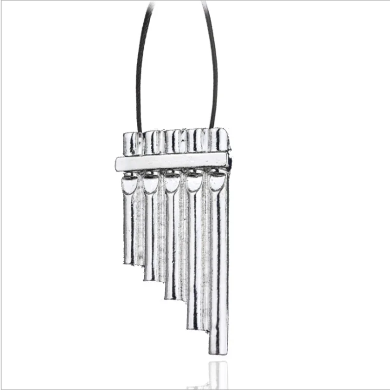 Peter Pan Flute Pipes Necklace Pendant Neverland Costume Cosplay