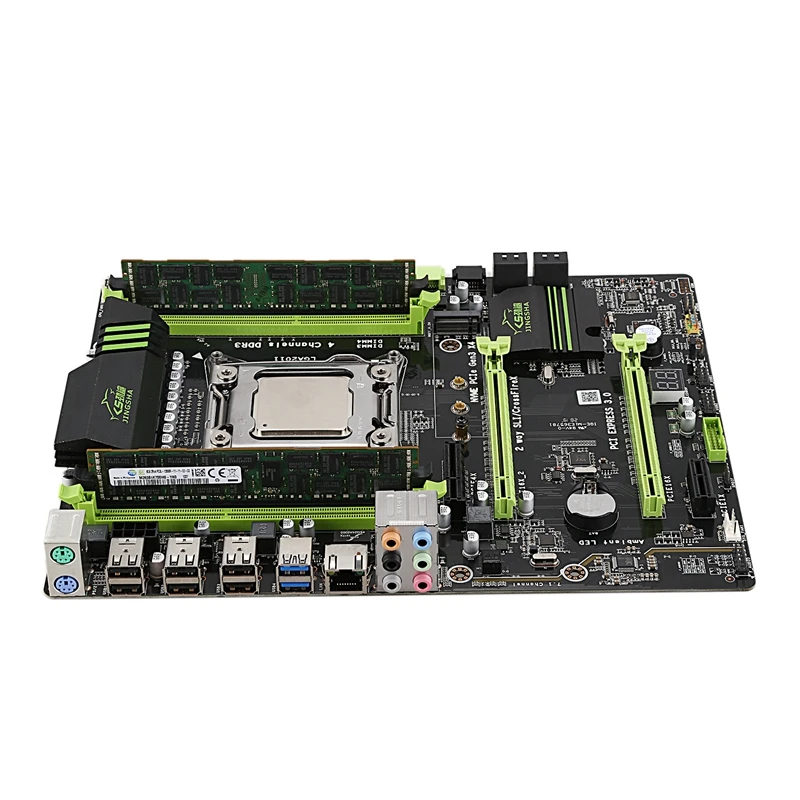 X79 LGA2011 материнская плата комбинированный набор с E5-2689 cpu 2X8GB 16GB DDR3 ram 1600Mhz REG ECC PCI-E NVME M.2 SSD слот